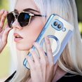 thumbnail image 2 of KOMI Premium PU Leather Wallet Flip Case for Google Pixel 9A - Business Classic Solid Color, Magnetic TPU Shell, Wireless Charging Blue, 2 of 4