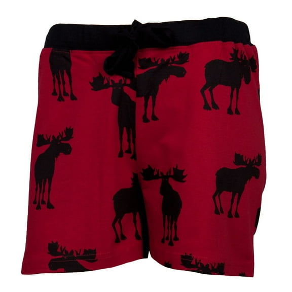 Moose Silhouette Women's Boxer Shorts - Medium