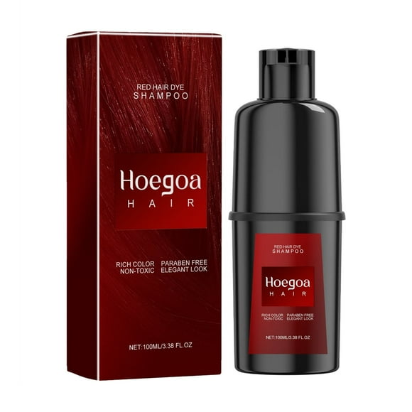 Champú para el cabello Hoegoa Champú para el cabello suave, no irritante, que no daña el cuero cabelludo, duradero y fácil de teñir.,Rojo