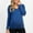 Blue, variant on Maternity T Shirts for Women Clearancelong Sleeve Solid Color Womens Blouses Crew Neck Tunic Tops Slim Stretch Soft Comfy Pregnancy Clothes