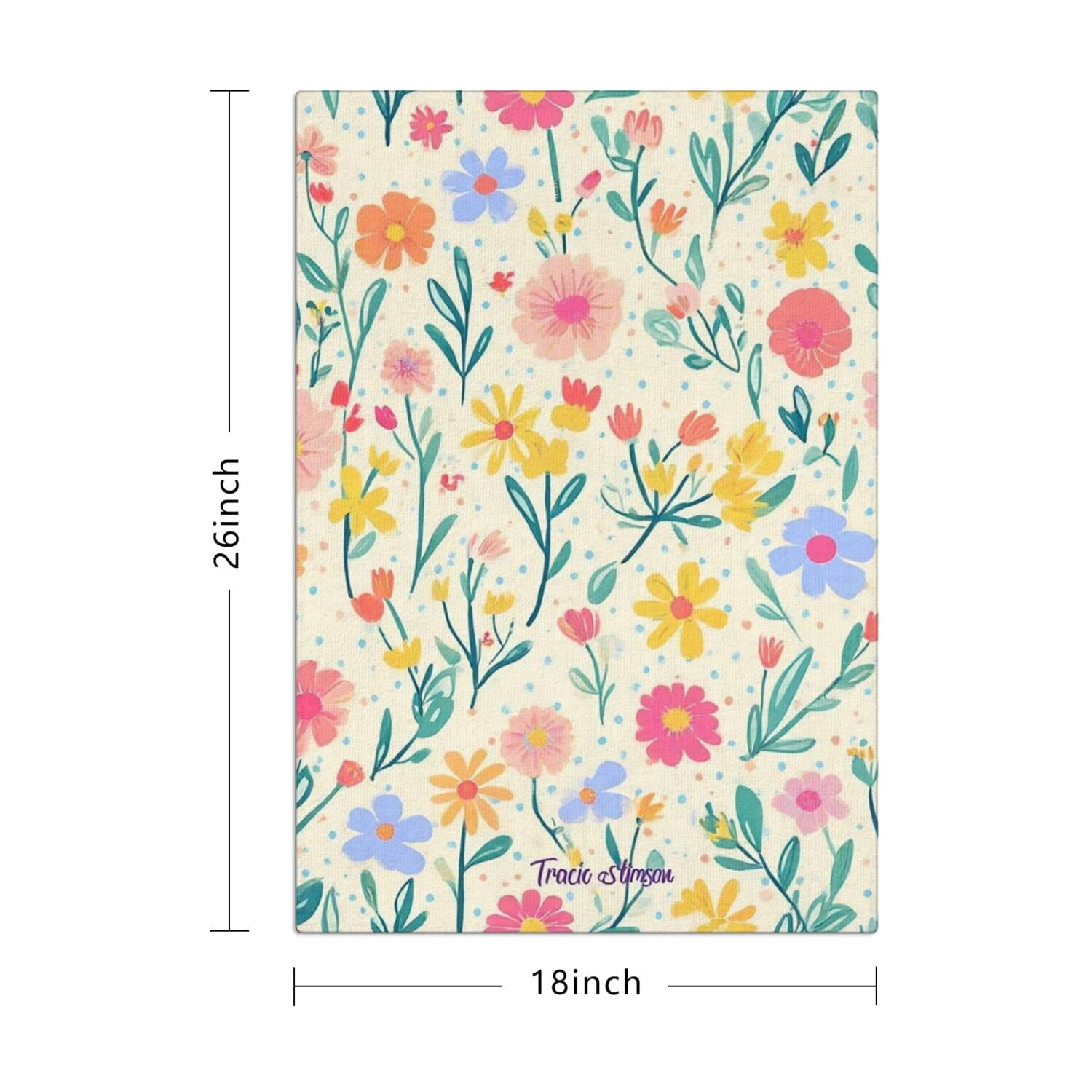 4 Pcs Funny Kitchen Towels,Pioneer Flower Microfiber Dish Towels,Kitchen Tea Towels,Kitchen Towel Set (18" X 26")