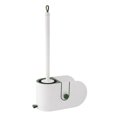 thumbnail image 1 of Bewildely Cabezal de silicona para escobilla de baño, soporte para escobilla de limpieza, drenaje de montaje en pared, accesorios de baño de pie, Suministros de limpieza para el hogar Blanco Bewildely HA004575-01B, 1 of 1