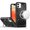 Black, variant on For iPhone 12 & iPhone 12 Pro Loop Hybrid with [Magnetic Ring Circle] 360 degrees Rotational Kickstand Case Cover - Light Purple