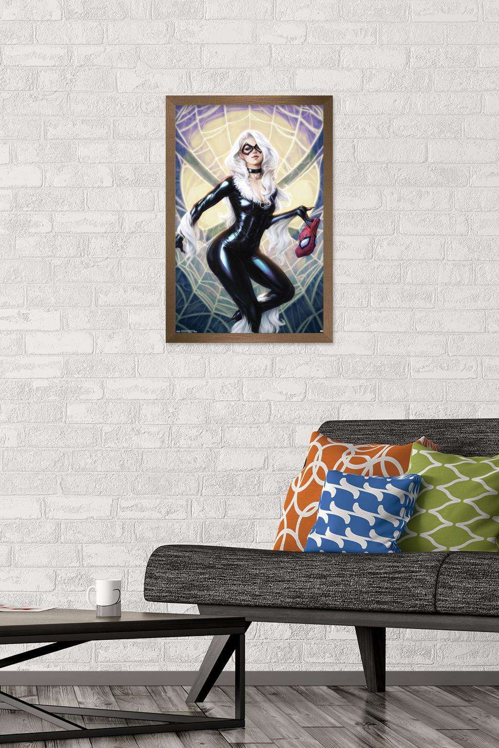 Marvel Comics - Black Cat - The Amazing Spider-Man Cover #25 Wall Poster, 14.725" x 22.375", Framed