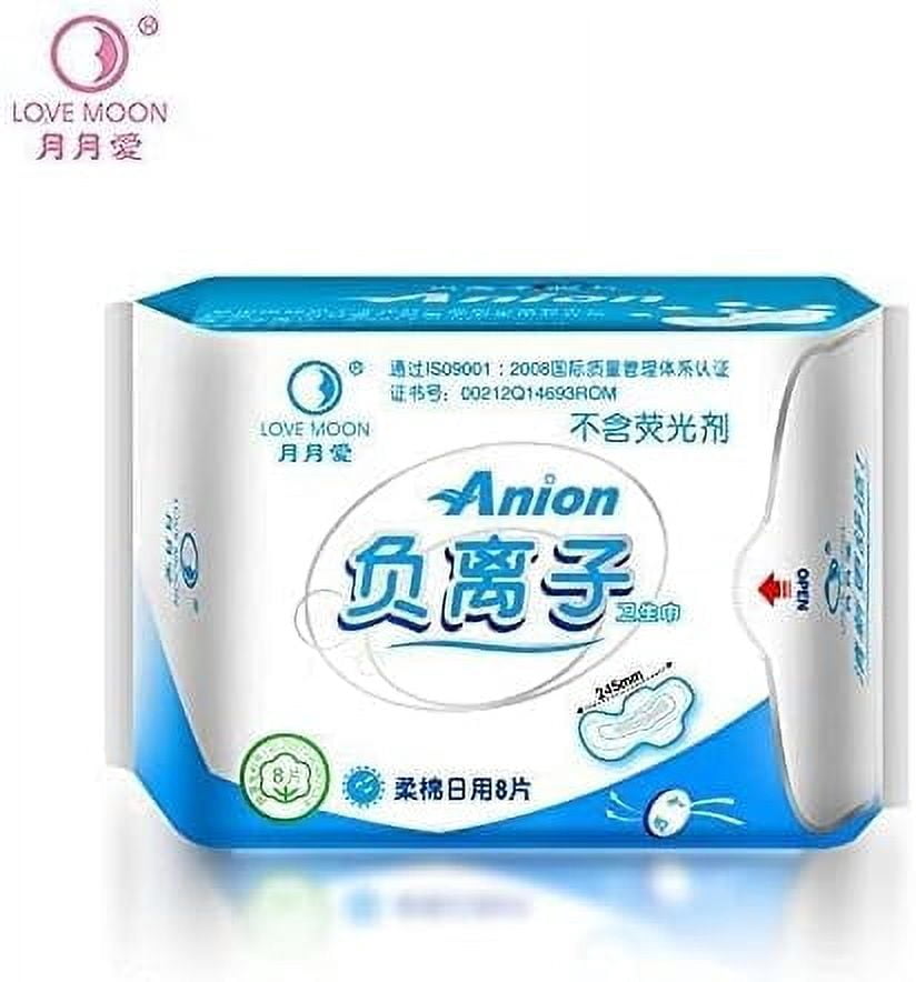 Winalite Lovemoon Sanitary Pads Anion Pads Feminine Hygiene Anion Sanitary Napkin Organic Cotton Love Moon Anion 19 Packs/lot