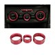 thumbnail image 2 of 3 uds perilla de aire acondicionado Control de volumen cubierta roja anillos embellecedores para Xv Forester 2018-2023 consola central de coche K, 2 of 5