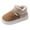 Coffee, variant on Womens Memory Foam Ankle Boots Antislip Lightweight Sole Fuzzy House Shoes Breathable Cotton Indoor Outdoor Cozy Support Slippers Beige Size 7