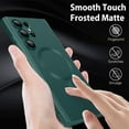thumbnail image 6 of ELEHOLD Soft Shockproof Case for Samsung Galaxy S23 FE,Camera Lens Protector Mag Safe Compatible Anti-Fingerprint Anti-Scratch Protective Silicone Shell Galaxy S23 FE Case,Darkgreen, 6 of 6