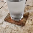 thumbnail image 2 of Poodle Puppy Dog on Pillows Low Profile Novelty Cork Coaster Set, 2 of 4