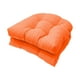 thumbnail image 3 of Cojín de asiento,Cojines de mimbre para asiento de patio,para interior y exterior,2 unidades,Cojines de asiento con mechones para interior y exterior,Cojines para muebles de patio de 19 Naranja, 3 of 8