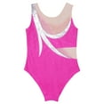 thumbnail image 4 of DPOIS Kid Girls One Piece Ballet Dance Gymnastic Leotard Shiny Unitards Bodysuit Hot Pink 6, 4 of 6