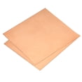 thumbnail image 1 of Unique Bargains Pure Copper Sheet, 2pcs 4' x 4' x 0.03' 20 Gauge T2 Copper Metal Plate for Crafts, Electrical Repairs, 1 of 5