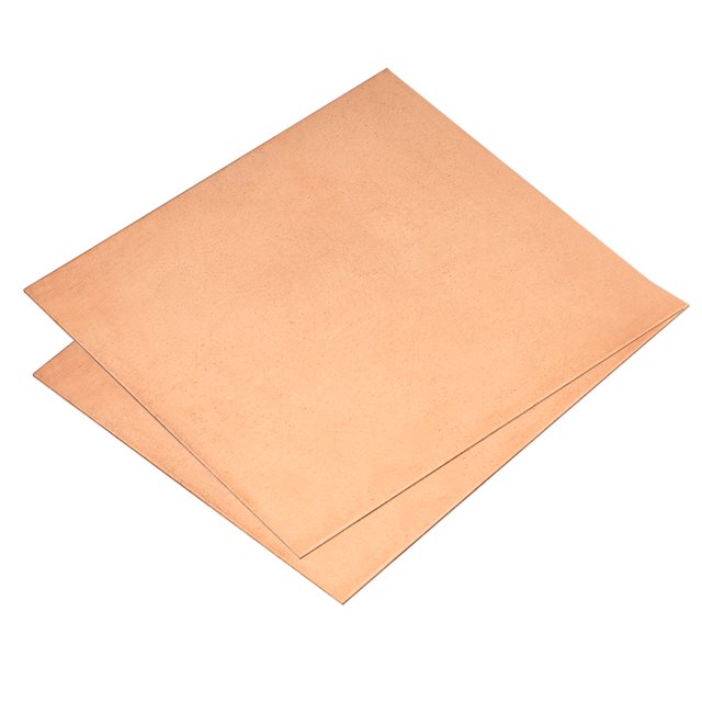 Unique Bargains Pure Copper Sheet, 2pcs 4' x 4' x 0.03' 20 Gauge T2 Copper Metal Plate for Crafts, Electrical Repairs