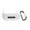 white, variant on Silicone Cover Case for Soundcore P30i, Protective Earbuds Sleeve with Carabiner Headphone Case All-Round Protection for Soundcore P30i, Drop-Proof and Dustproof Earphone Accessories
