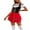 Red, variant on BRGZLK Women's Carnival Beer Festival Performance Dress loose Short Sleeve Square Collar Party Dresses Red S