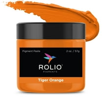 Rolio - Orange Pigment Paste for Epoxy Resin, Tiger Orange, 2oz Jar - Resin Pigment, Epoxy Resin Dye Paste, Epoxy Paint, Resin Paste Pigment, Epoxy Resin Color Pigment Paste, Mica Powder Paste