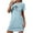 Blue, variant on Hanen Women's Nightgown Cute Print Sleep Shirts Soft Nightshirt Lightweight Pajamas Dress Nightgowns for Women S-XXL
