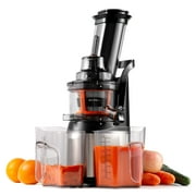 Ventray Slow Cold Press juicer, Masticating Juicer Machine, Fruit & Vegetable Juice Extractor Squeezer, BPA Free,  Easy to Clean with Brush -Black, Holiday Gift