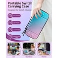 thumbnail image 6 of KothabCase for NS Switch 2 , Travel Carrying Case for Switch 2, Protective Bag for Storage NS 2 Accessories (Pink Blue), 6 of 15