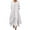 White, variant on Fshinging Women Summer Dresses Irregular Solid Long Sleeve Long Casual Loose O Neck Vacation Dress