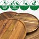 thumbnail image 4 of Round Wood Tray,Wooden Serving Tray,Serving Platter,Appetizer Charcuterie Board,Tray Organizer for Kitchen/Countertop D, 4 of 5