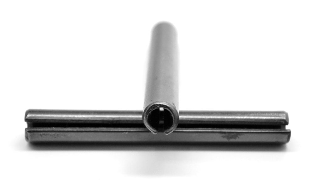 VARIOUS LENGTHS x 5/16" DIAMETER PLAIN BLACK STEEL ROLL SPRING PINS USA NH 
