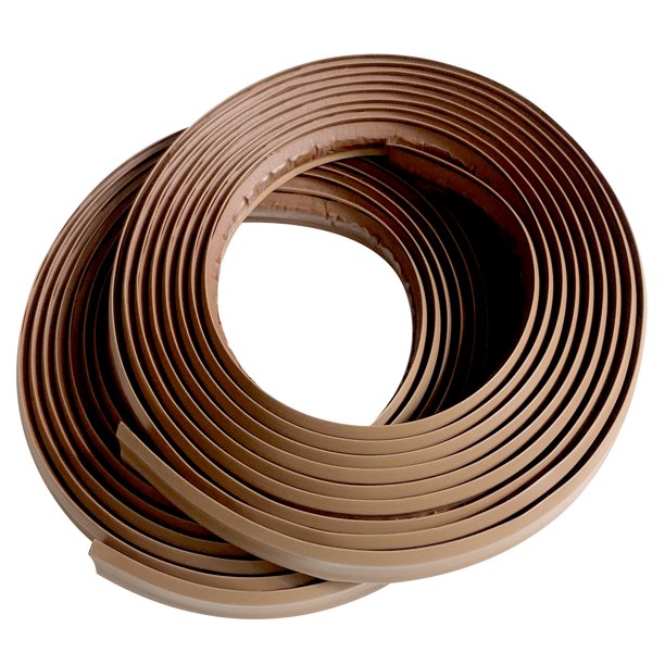 InstaTrim 1/2" Flexible Trim Moulding & Caulk Strips, Light Brown, 10