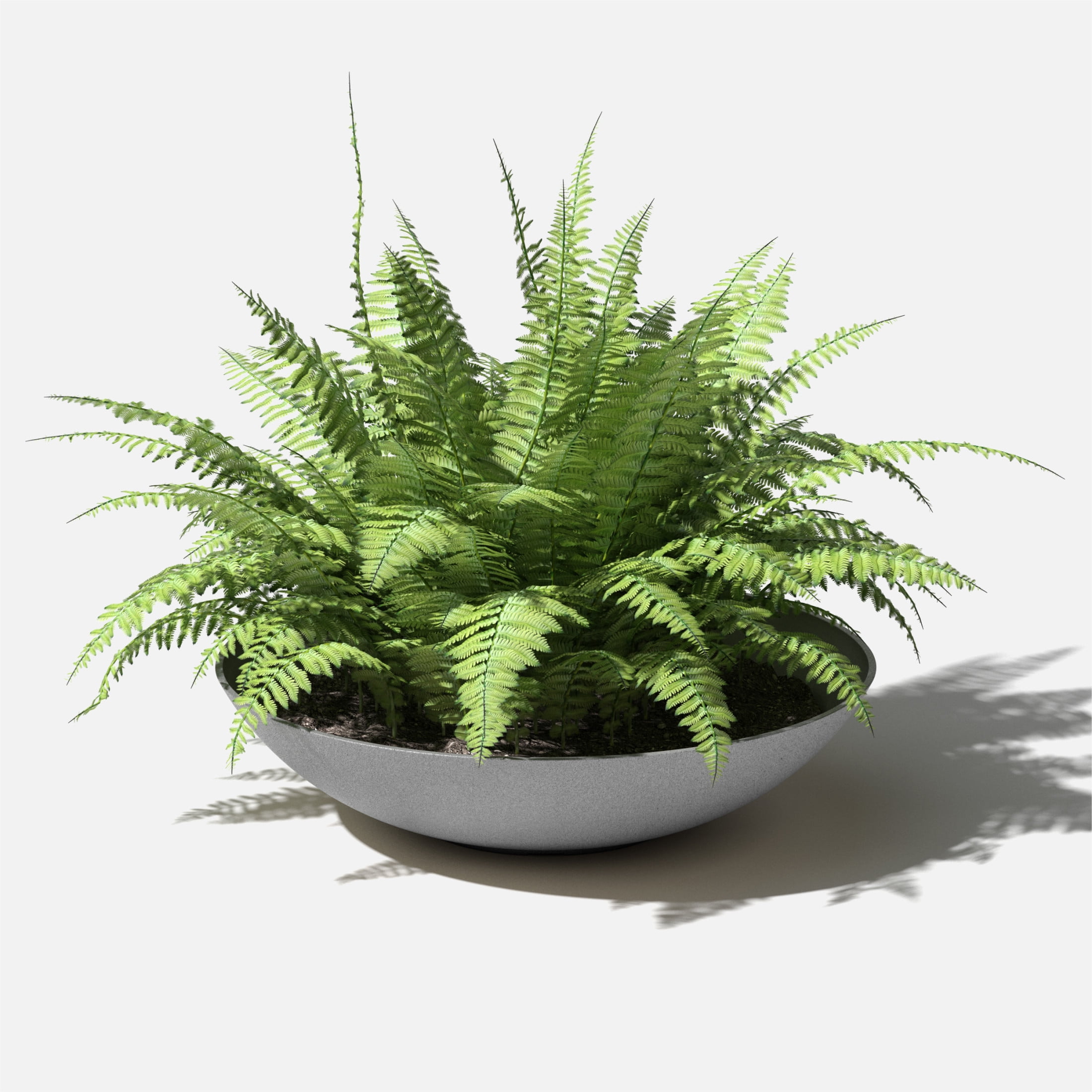 Veradek Mason Series Lane Bowl 32" Plastic-Stone Planter - Gray