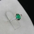 thumbnail image 3 of Emerald 925 Sterling Silver Ring, Oval Cut Anniversary Gift Ring Christmas Gift For Him, 3 of 5