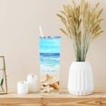thumbnail image 6 of Beach Tumbler, Vacation Tumbler With with Straw and Lid, Beach Gifts for Women Men, Beach Lover Gifts, Beach Cup, 20 OZ Stainless Steel Insulated Tumbler, 2024 Trip Gift for Family Girls Friend, 6 of 6
