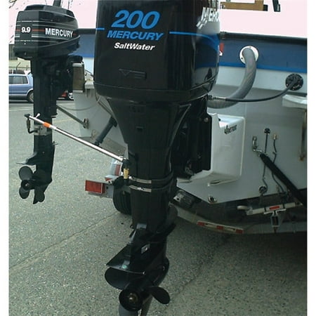 - EZ-Steer Outboard to Outboard Auxiliary Motor Steering Kit (Includes Complete Bracket Assembly, Main Bracket Body, Quick Disconnect, S/S Bands and Rod Assembly)
