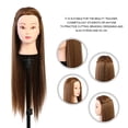 thumbnail image 1 of Cabezal de Entrenamiento de Peinado de Cabello Humano, Resistente al Calor, marrón Dorado, Sedoso, maniquí, Cabeza de cosmetología, para estilistas, peluqueros, Maestros de Belleza EOTVIA NO, 1 of 6