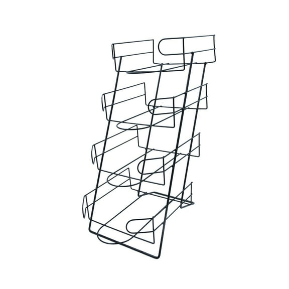 SSWBasics 4-Tier Black Countertop Hat Display Stand for Baseball Caps - Sleek and Sturdy Hat Display Rack for Retail  Home  Vendor Shows - Stylish Organization for Ball Caps