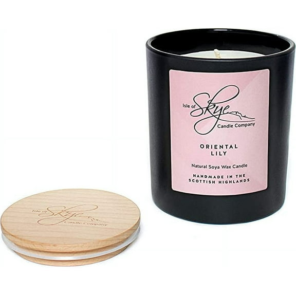 Isle of Skye Candle Co. Oriental Lily Natural Candle 45h Large Tumbler Handmade in Scotland