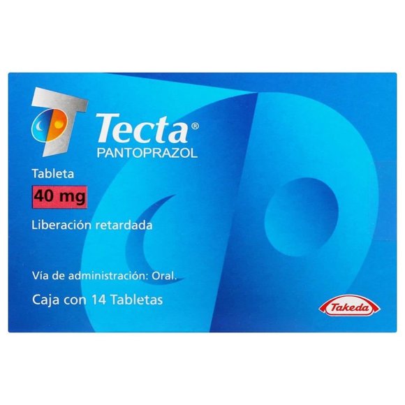 Tecta Pantoprazol 40 mg liberación retardada 14 tabletas