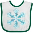 thumbnail image 3 of Inktastic Icy Blue Winter Snowflake Boys or Girls Baby Bib, 3 of 4