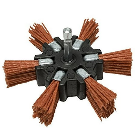 

Century Drill & Tool CY77341 4 in. Coarse Nylon Flap Hex Shank Brush