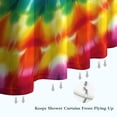 thumbnail image 6 of Colorful Rainbow Tie Dye Spiral Pattern Shower Curtain 36"x72" ,Bathroom Decorative Shower Curtains Set with 12 Hooks,Modern Waterproof Washable Shower Curtain, 6 of 6