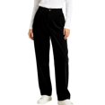 thumbnail image 3 of Diufon Corduroy Pants Women Elastic High Waist Straight Leg Pant Baggy Fall Winter Warm Trousers with Pockets, 3 of 7