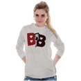 thumbnail image 5 of Betty Boop Retro Cartoon BB Hearts Women's Long Sleeve T Shirt Brisco Brands S, 5 of 6