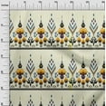 thumbnail image 3 of oneOone Viscose Chiffon Light Yellow Fabric Ikat Sewing Material Print Fabric By The Yard 42 Inch Wide, 3 of 5