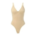thumbnail image 3 of GHSOHS Shapewear Bodysuits for Women Tummy Control Slim Fit Sling Push Up Chest Body Shaper Sleeveless Body Shaper Thong Jumpsuit, 3 of 7