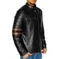 thumbnail image 6 of NomiLeather lambskin leather jacket men – black leather jacket and leather jackets for men (Brown - Small), 6 of 8