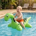 thumbnail image 5 of Dinosaur Pool Float for Kids Inflatable Ride-On Water Toy with Thickened PVC Handle Grip Fun Summer Design for Swimming Pool Lake Beach Backyard Parties, 5 of 6