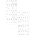 thumbnail image 1 of Oleegame 2PC Glass Bottle Cosmetic Empty 25PCS Containers 60ML Hand Travel Lotion Cleaning Supplies Clear, 1 of 7