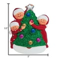 thumbnail image 5 of Personalized Couple Ornaments 2024 - Custom Family of 3 Decorating Christmas Tree Home Decorations, 5 of 10