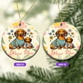 thumbnail image 2 of Happy Mother's Day Proud Wiener Mom Dachshund Doxie Ceramic Round Ornament Wiener Dog Lover Gifts Idea Home Tree Decor - 03003, 2 of 5