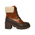 thumbnail image 3 of MADDEN GIRL Womens Brown Lug Sole Bubbles Round Toe Block Heel Lace-Up Duck Boots 7.5 M, 3 of 4