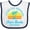 White and Navy, variant on Inktastic Summer Enjoy the Sunshine Outer Banks North Carolina in Blue Boys or Girls Baby Bib