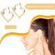 thumbnail image 2 of Sonducket 1 par de pendientes de mujer con decoración en forma de corazón de circón, brillante, pendientes de joyería para fiesta de Ropa, zapatos y accesorios Miscelánea Sonducket AP017874-00, 2 of 6